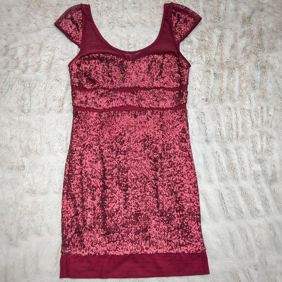 VTG Y2K BETSEY JOHNSON Dazzling Sequin Special Occasion Mini Dress Sz 6 - Picture 10 of 11